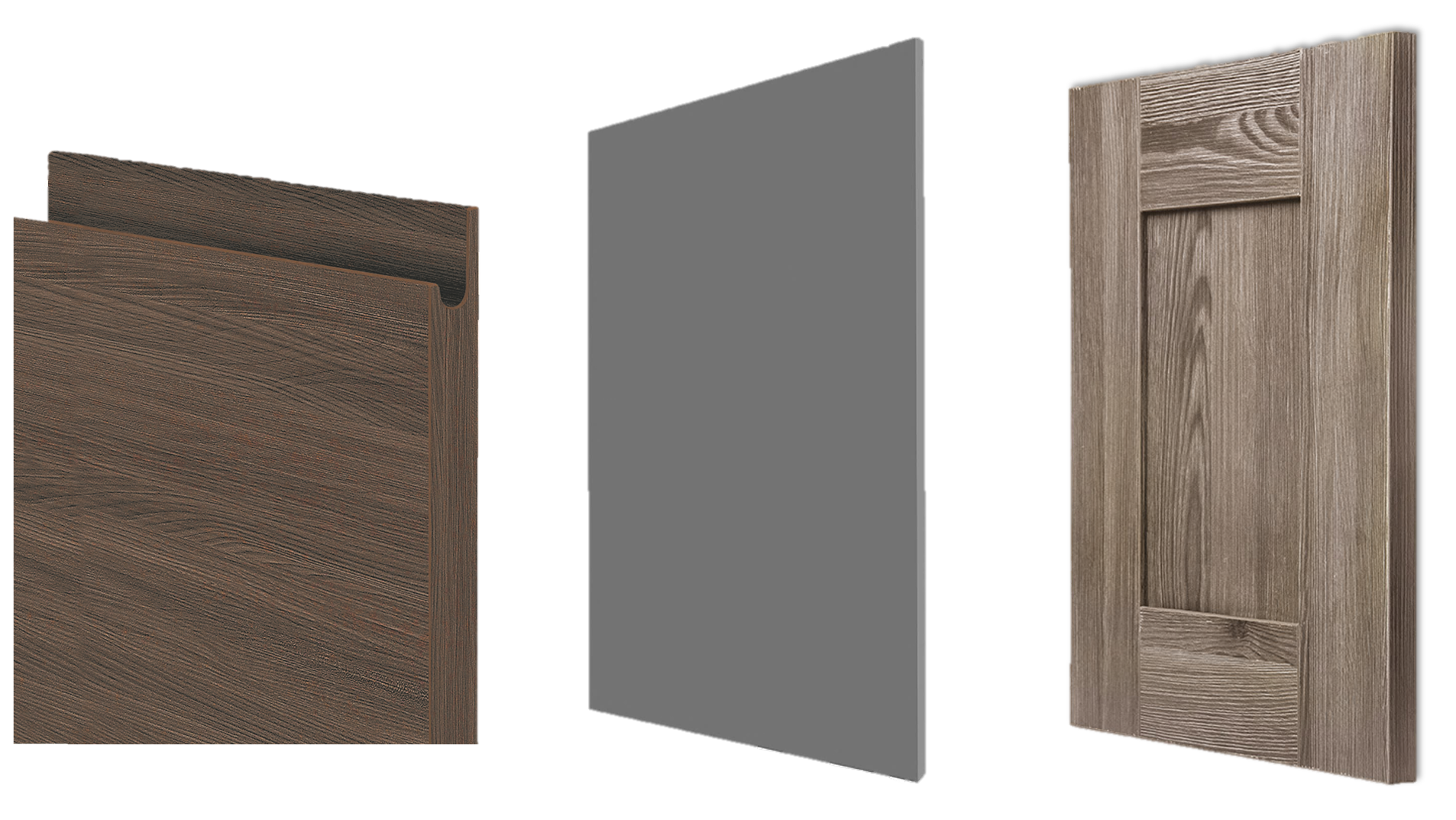 kitchen cabinet doors cut to order rift white oak wood, matt, fingerpull, shaker, flat doors