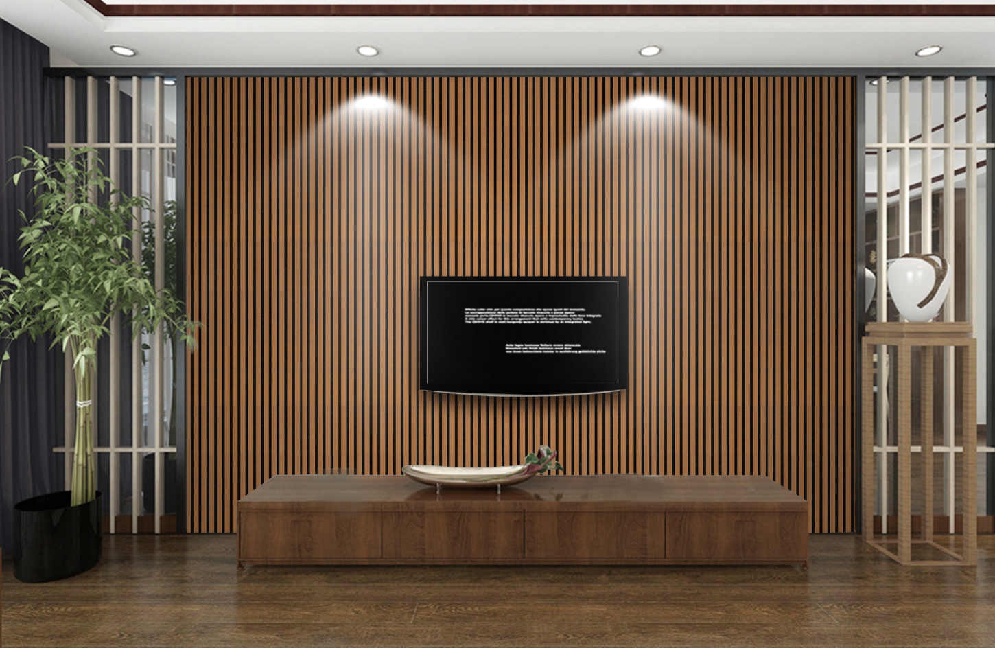 Black Oak Acoustic Slat Panel  Panellis Architectural Solutions