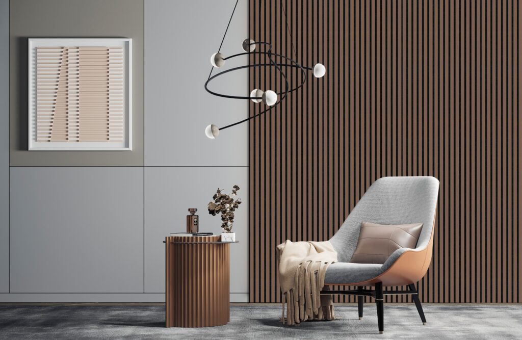 Walnut Acoustic Slat Panel | Panellis Architectural Solutions