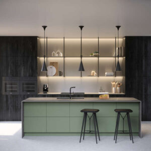 K534 Charcoal Arvadonna Chestnut kronospan californi usa kitchen cabinet doors. kronospan distributor California