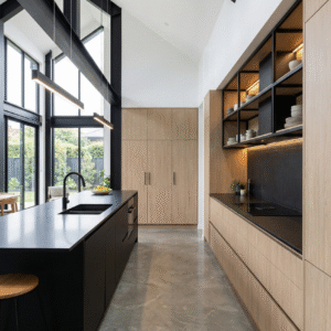 KRONOSPAN boards distributor USA Umber Primavera Oak K696 buy, California available in stock. Modern cabinets, closets and furniture components